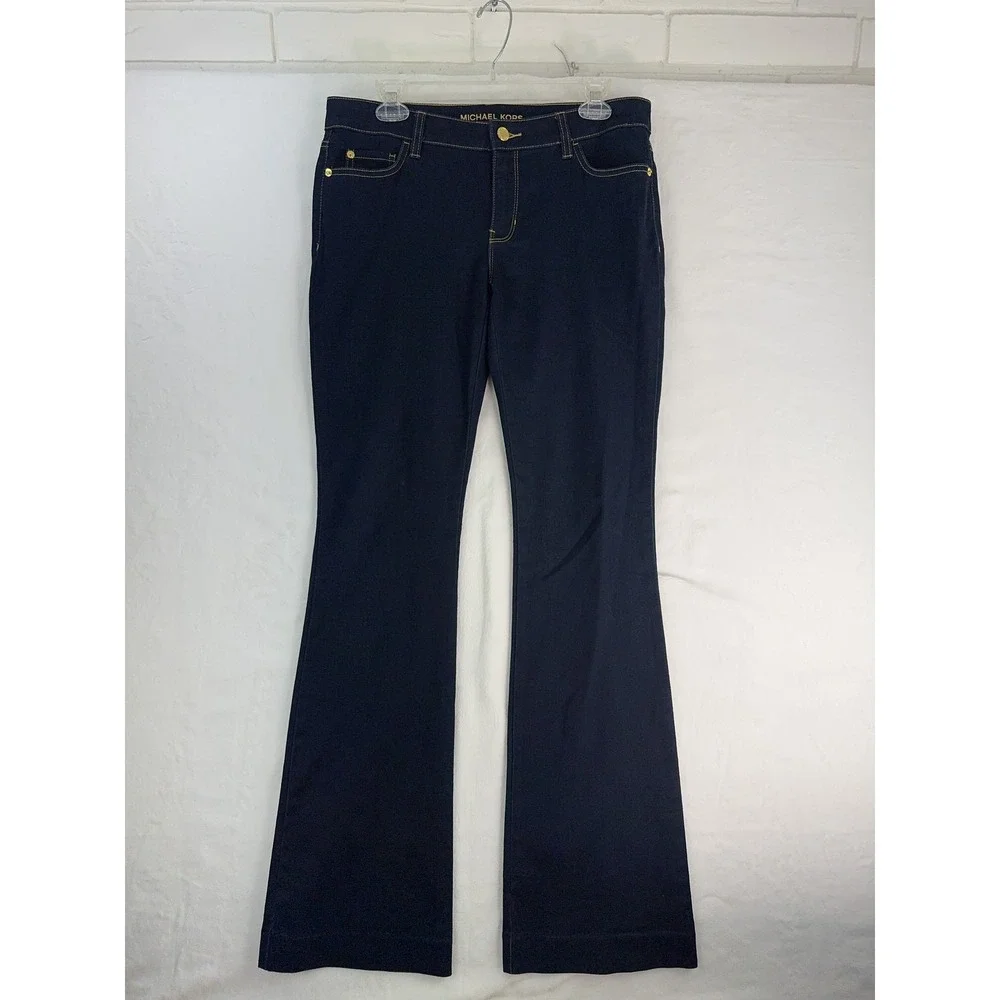Michael Kors Jeans Womens 8 Bootcut Stretch Denim Pants‎ Cotton Blend